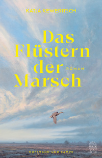 Das Buchcover wolkigen Himmell über einer Marschlandschaft