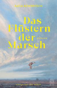 Das Buchcover wolkigen Himmell über einer Marschlandschaft
